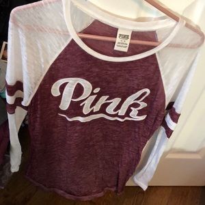 Pink long sleeve top
